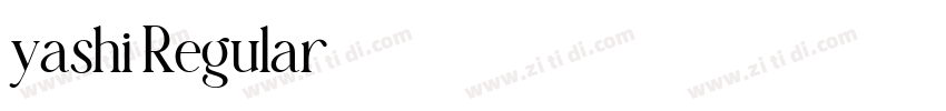yashi Regular字体转换
